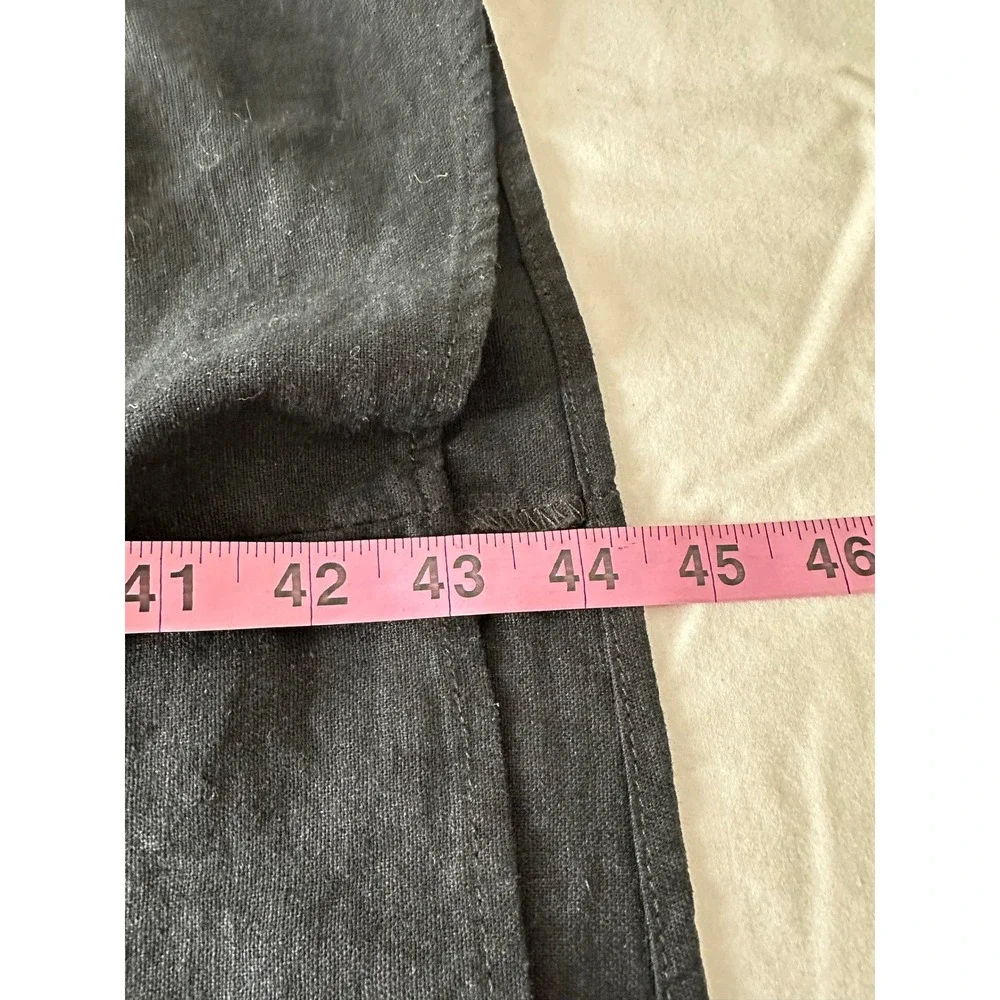 Universal Thread Black Linen Blend Halter Midi Dress XL Smocked Back Tie Neck